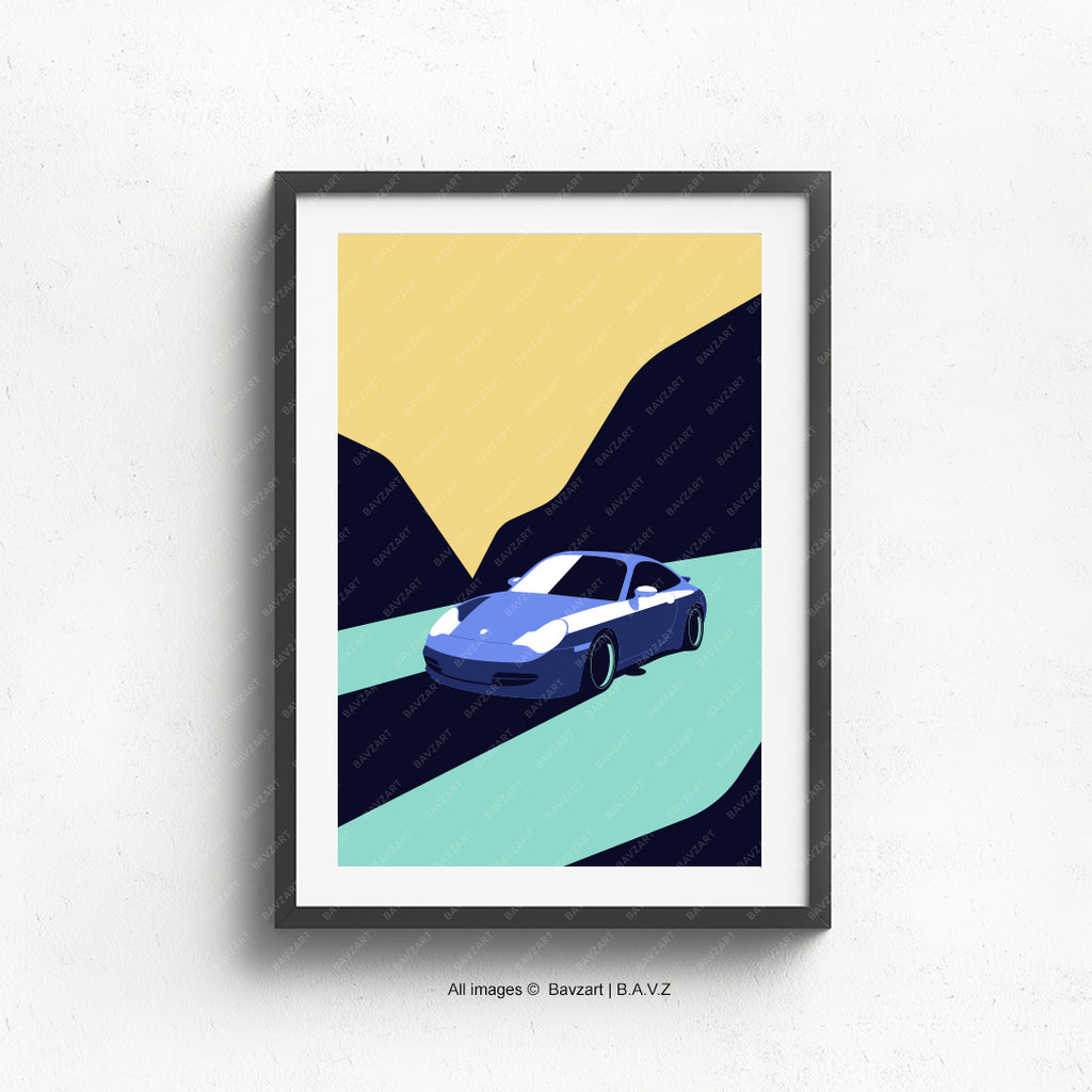 Porsche 996 wall art