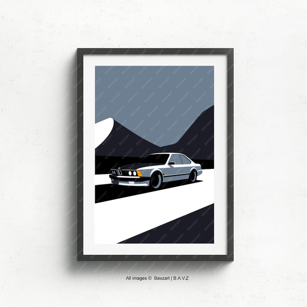 BMW e24 6 series wall art