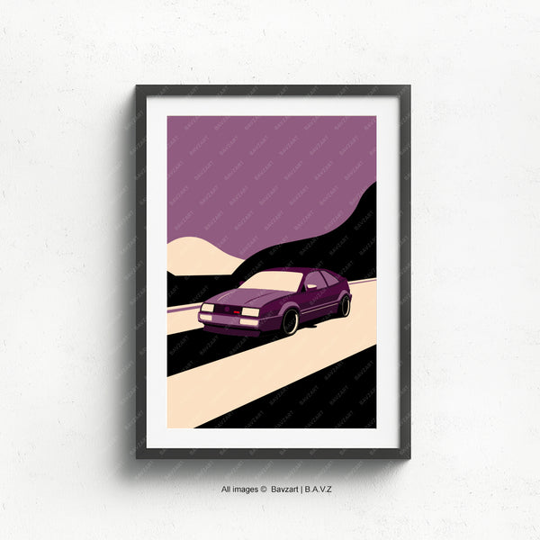 VW Corrado wall art