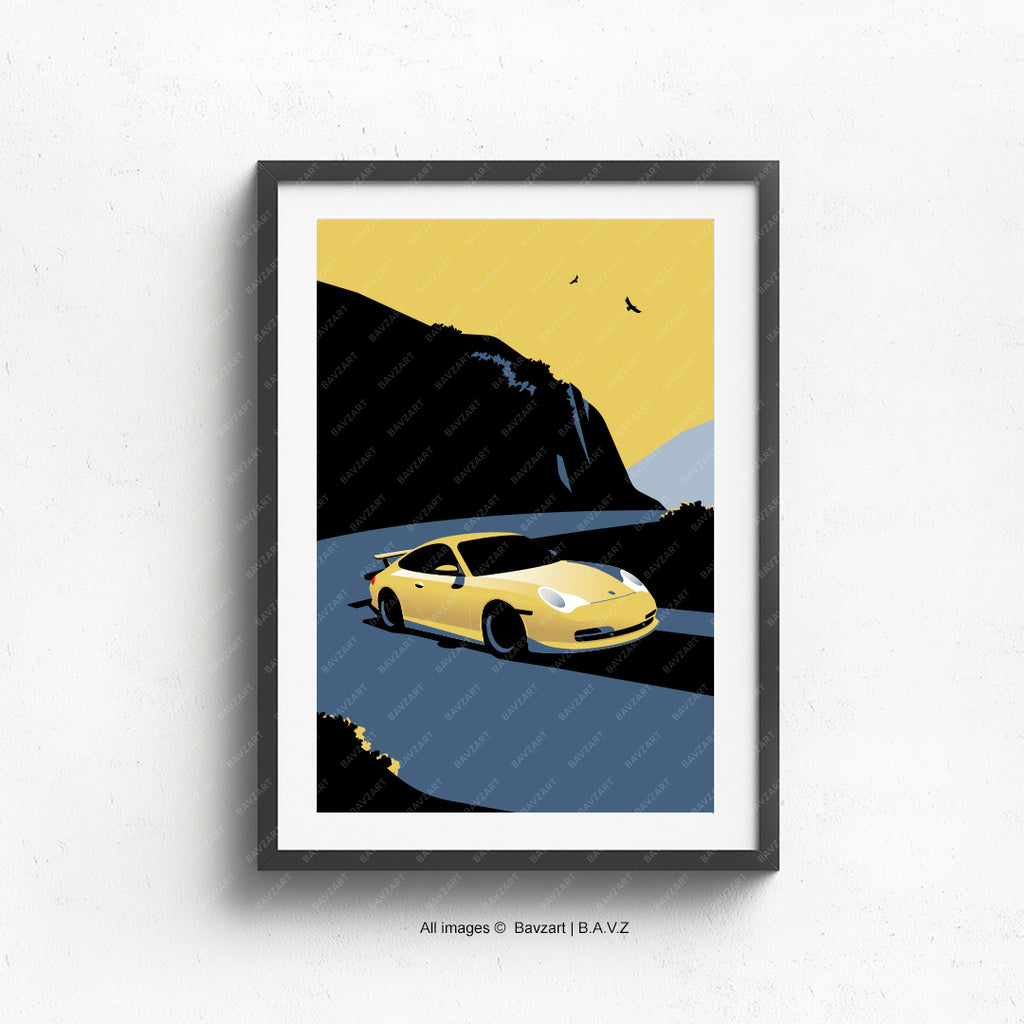 Porsche 996 GT3 wall art