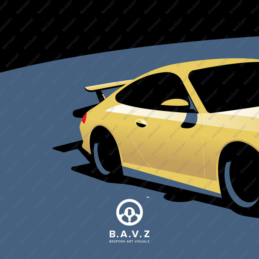 Porsche 996 GT3 automotive art