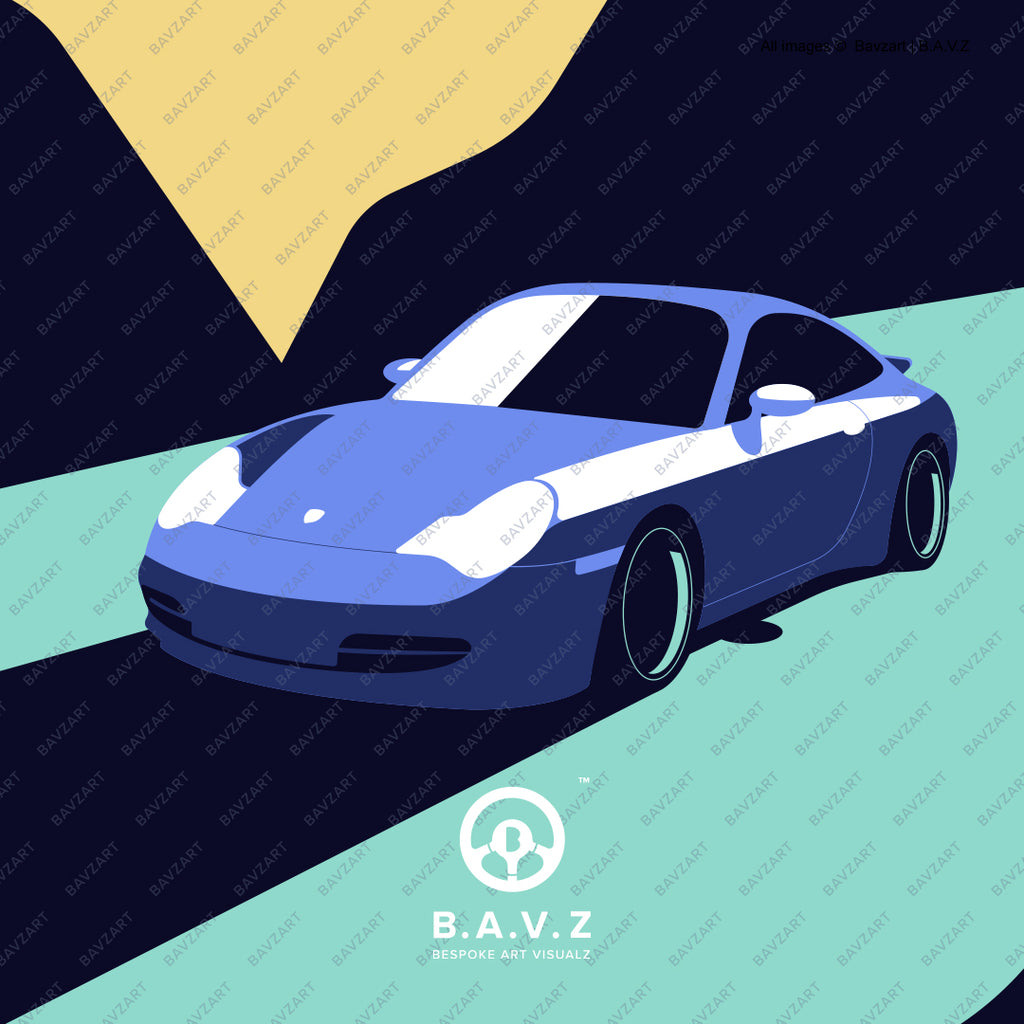 Porsche 996 wall art