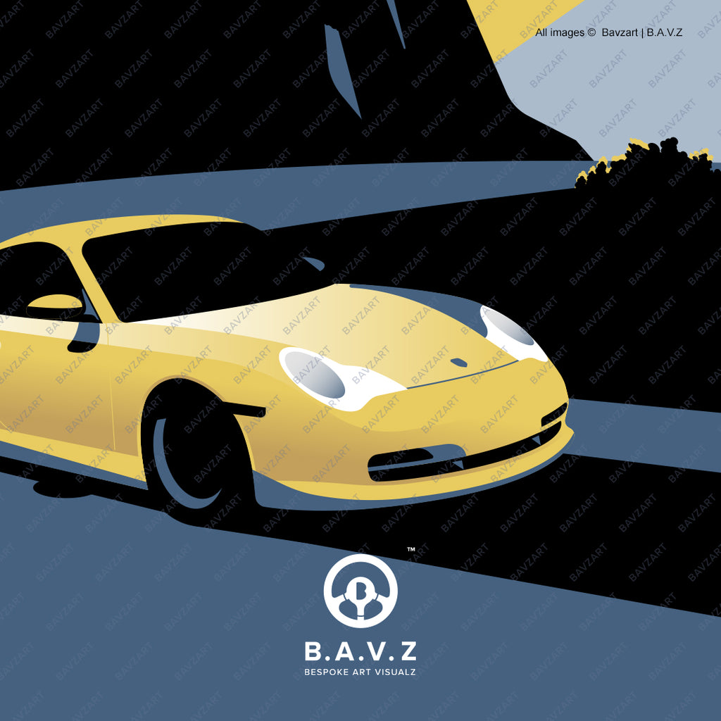 Porsche 996 GT3 wall art