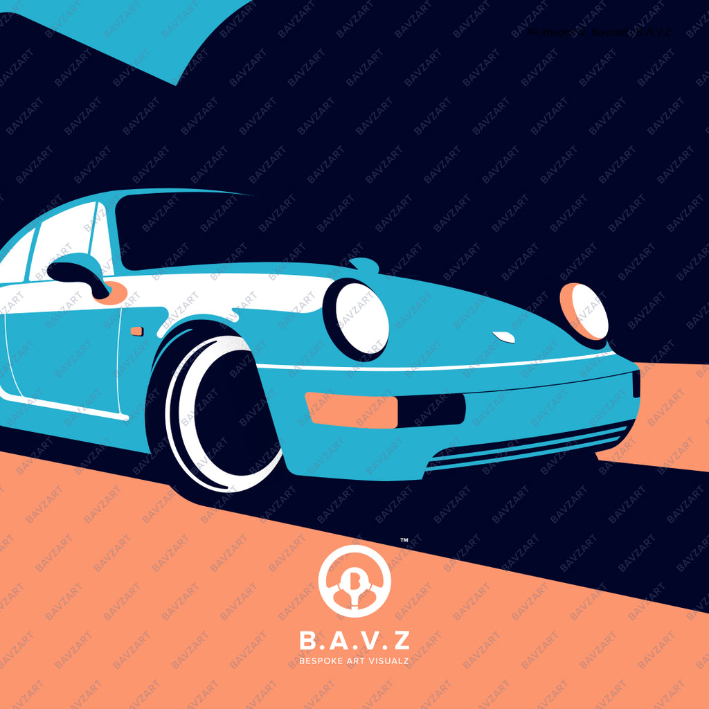 Go follow Porsche 964 art