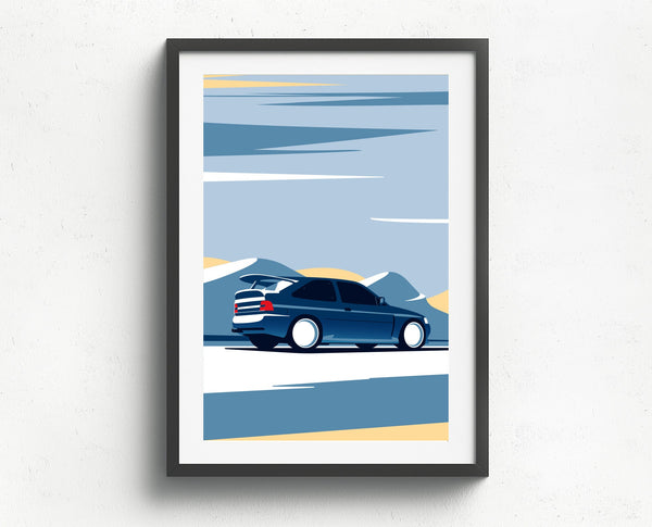 Ford Escort Cosworth wall art