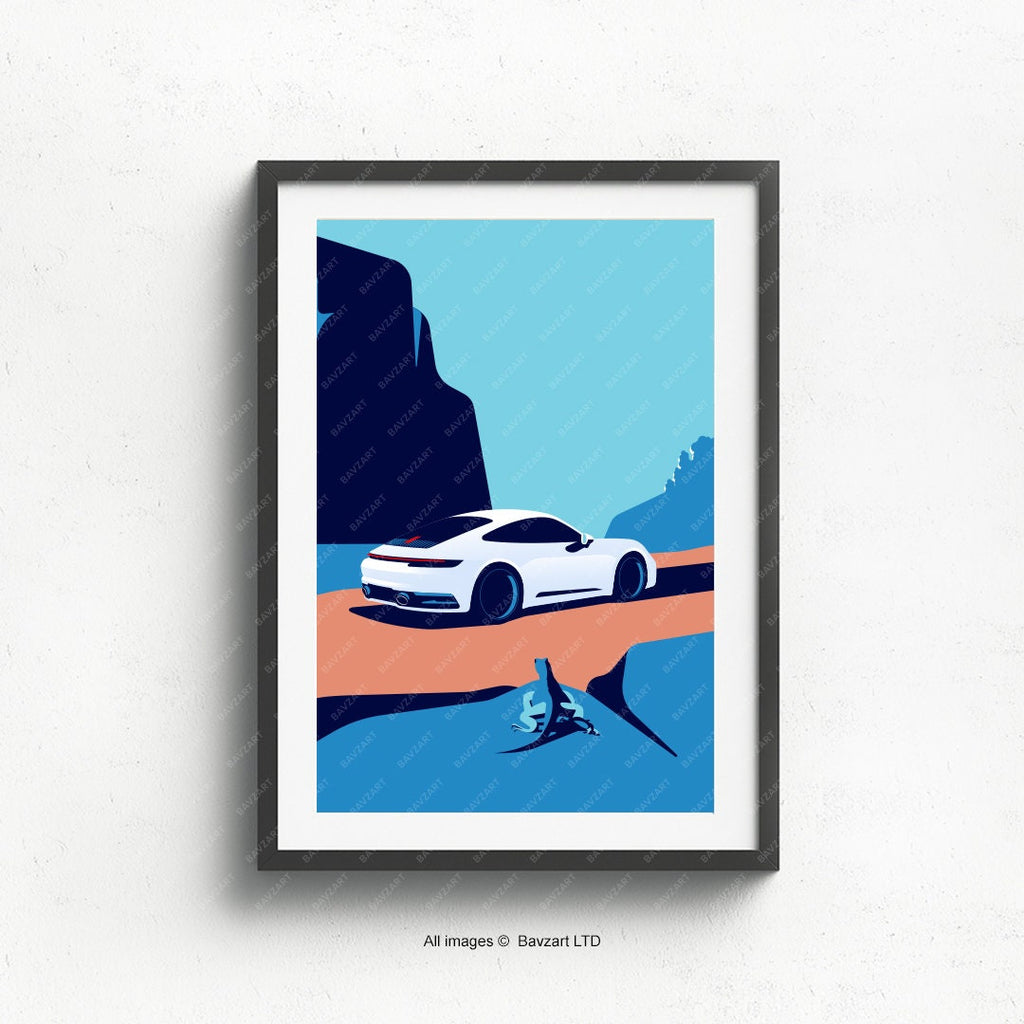 Porsche 992 wall art