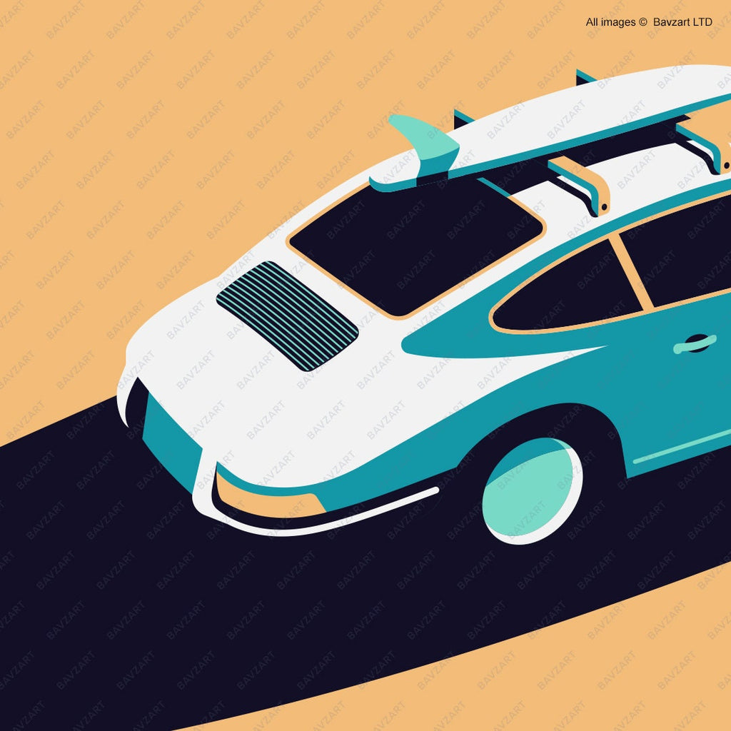 classic Porsche wall art