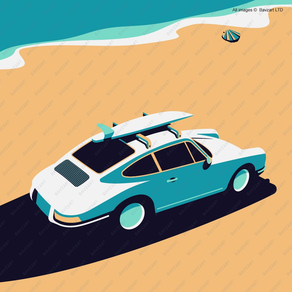 classic Porsche wall art