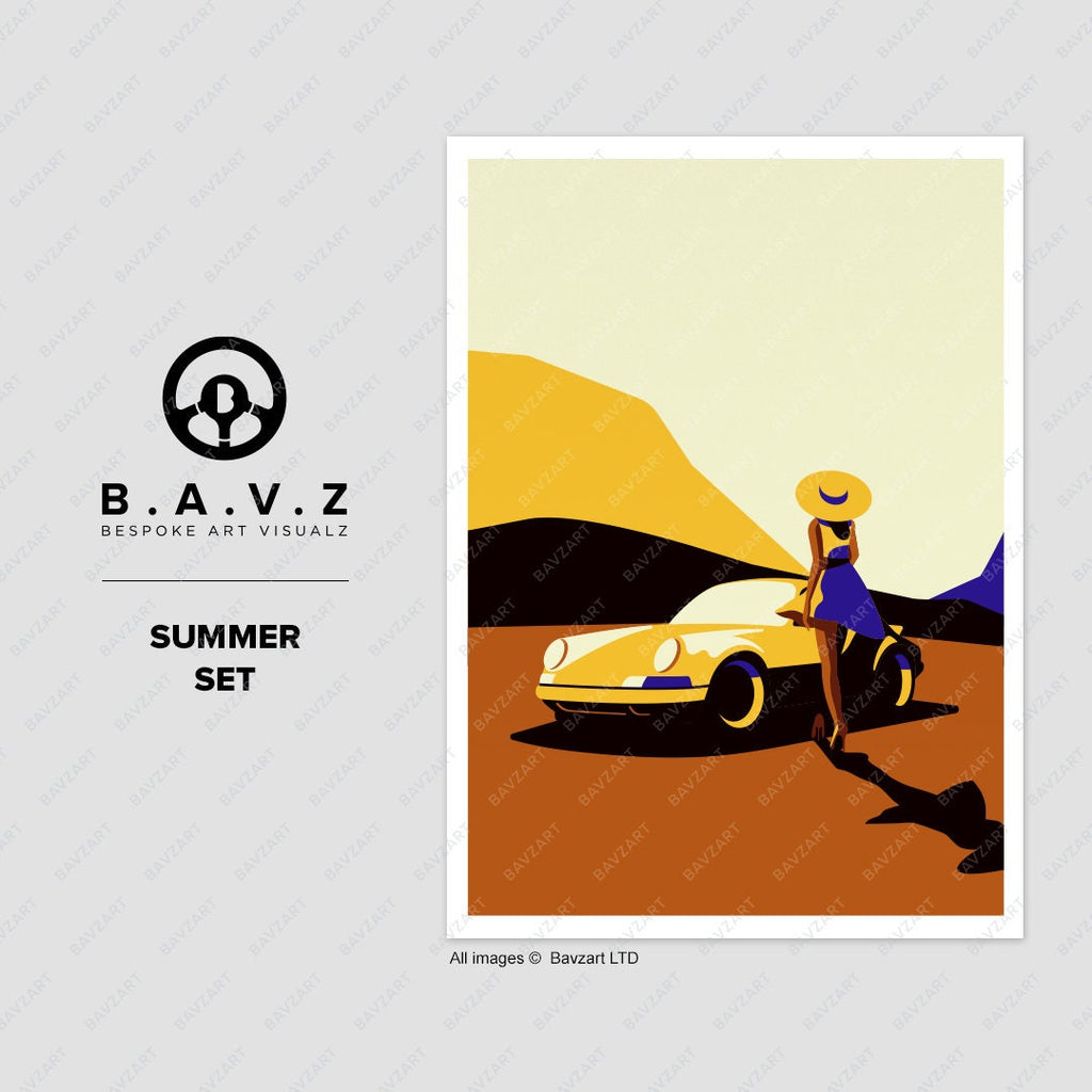 Porsche Turbo Summer Set - wall art