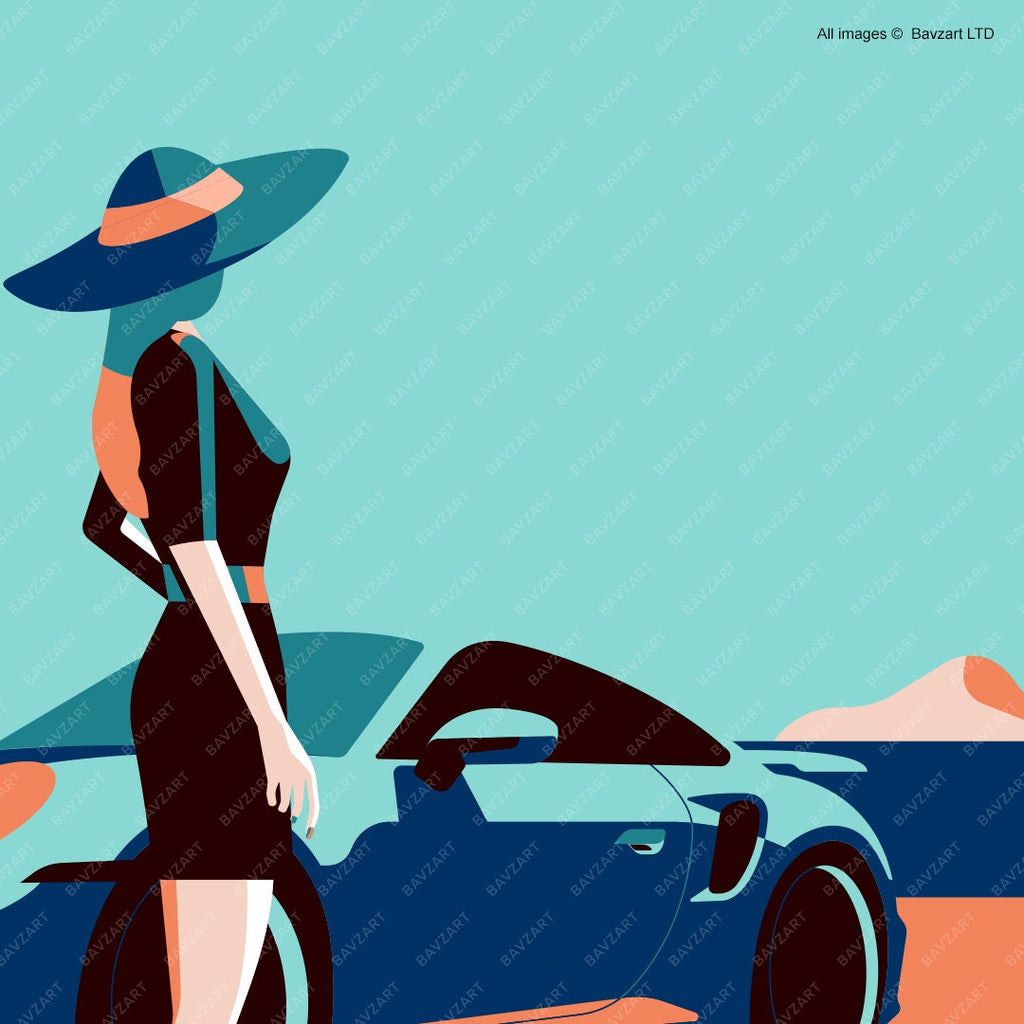 Her love for Porsche 911 art