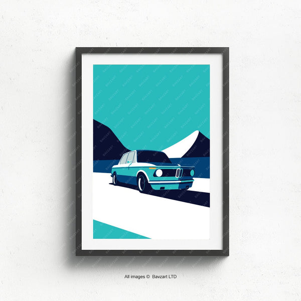 BMW e10 2002 wall art