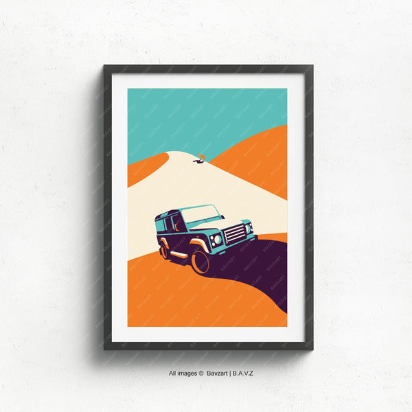 Land Rover defender wall art
