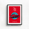 Commemorate 75 years of Porsche history with our stunning poster featuring the iconic 356