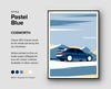 Ford Escort Cosworth patel blue- wall art