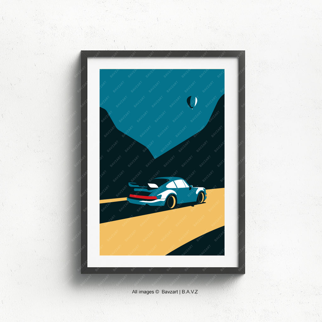 Porsche 911 turbo wall art