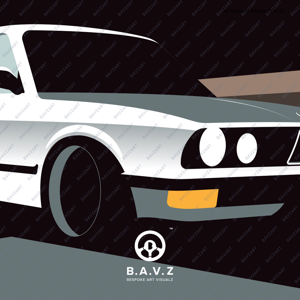 Crusing in My BMW e28 - wall art