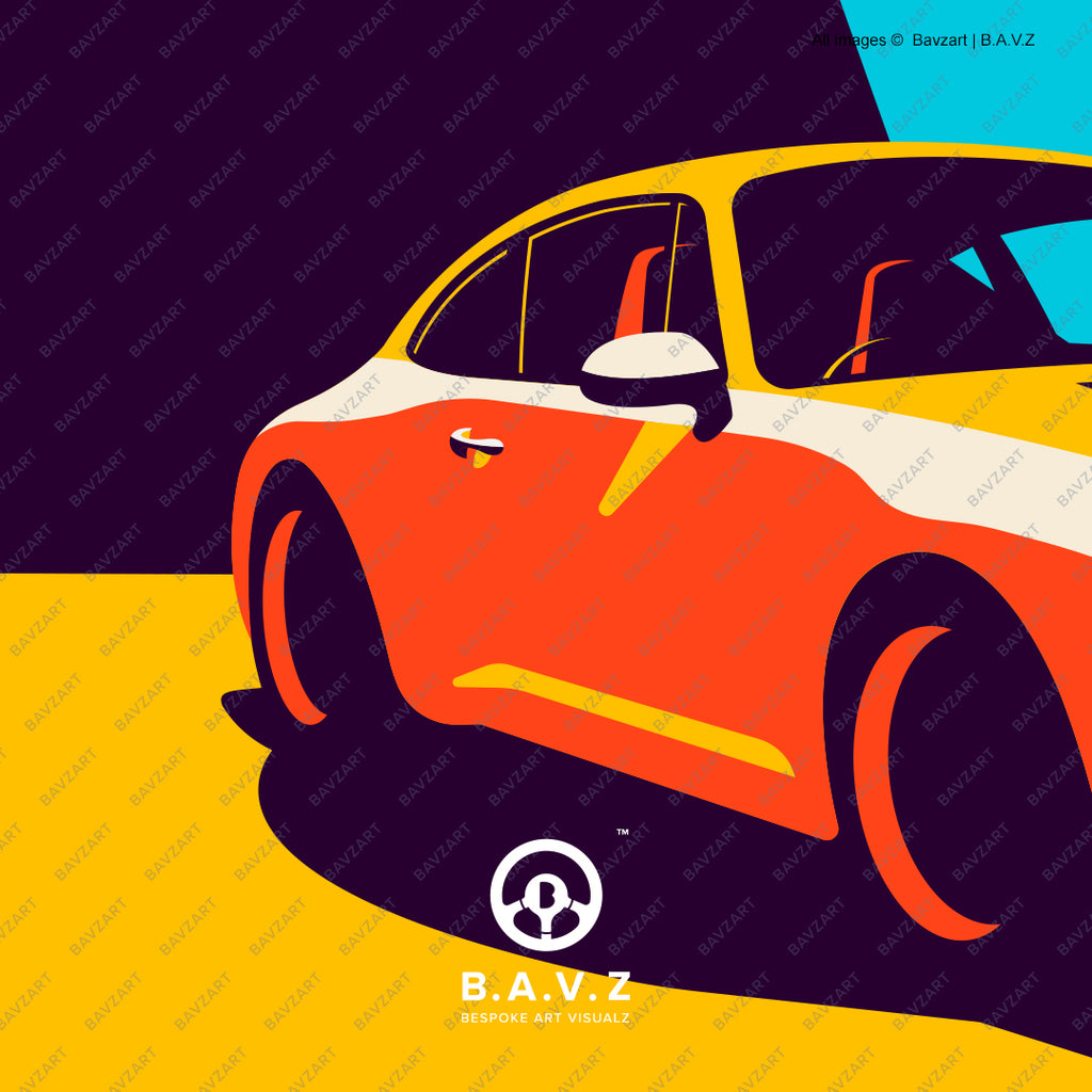 Porsche 993 automotive art