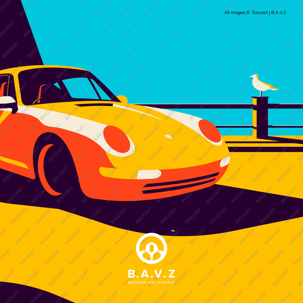 Porsche 993 wall art