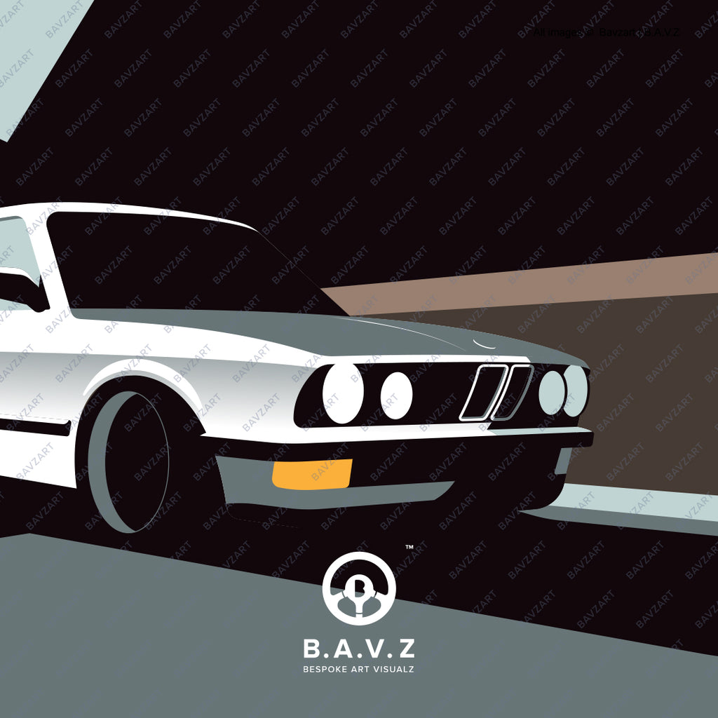 Crusing in My BMW e28 - wall art