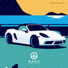 Porsche Boxster 718 wall art