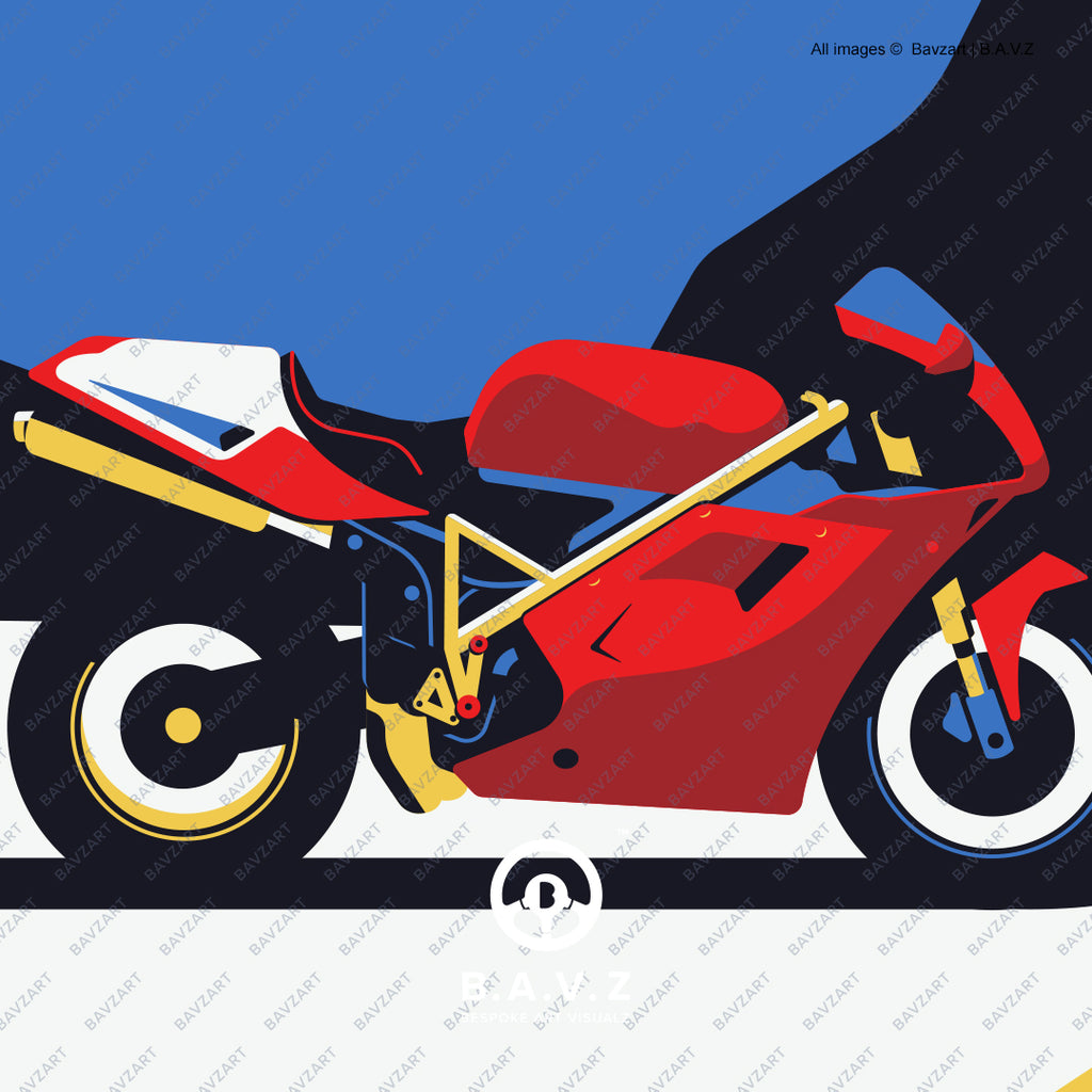 The Ducati 916 automotive art