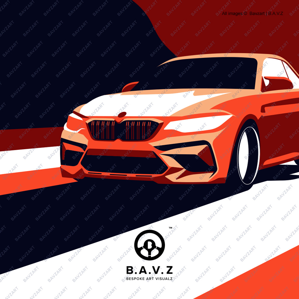 BMW M2 automotive art