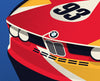 BMW art car CSL e9 wall art