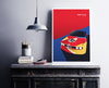 BMW art car CSL e9 wall art