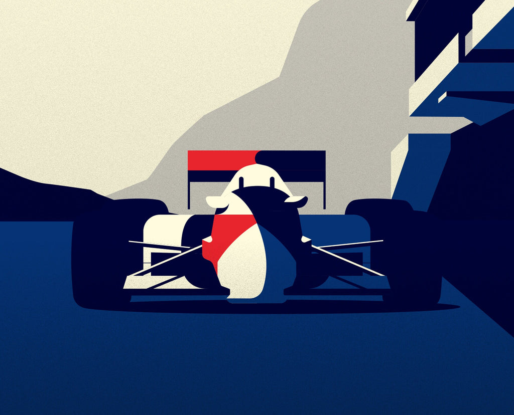 Classic F1 Pitstop - wall art