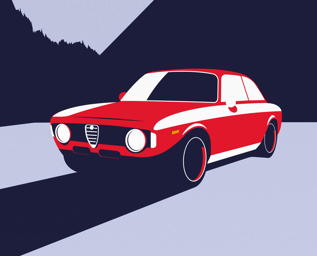 Alfa Romeo Giulia automotive art