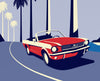 California dreaming Ford Mustang 65 - car wall art
