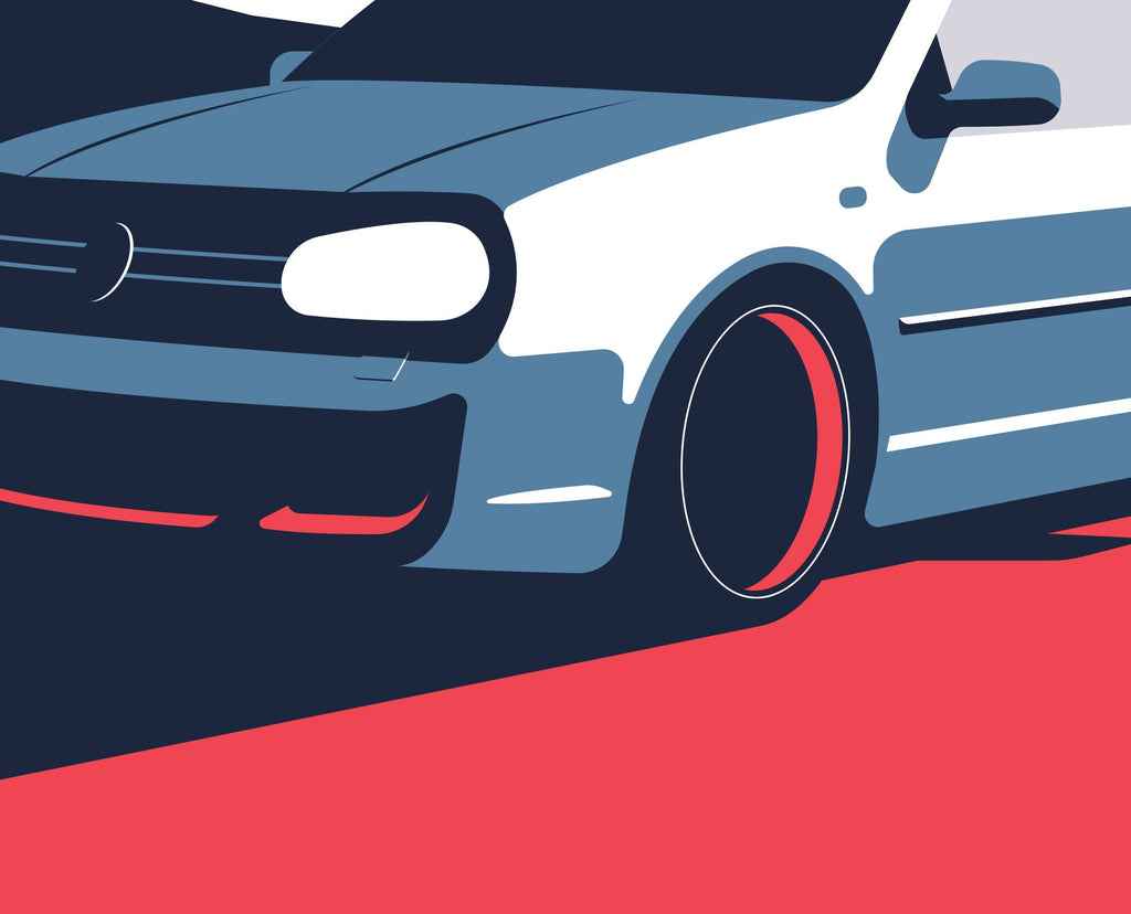 VW Golf Mk4 wall art