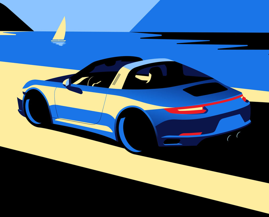 Porsche Targa art