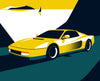 Ferrari Testarossa wall art