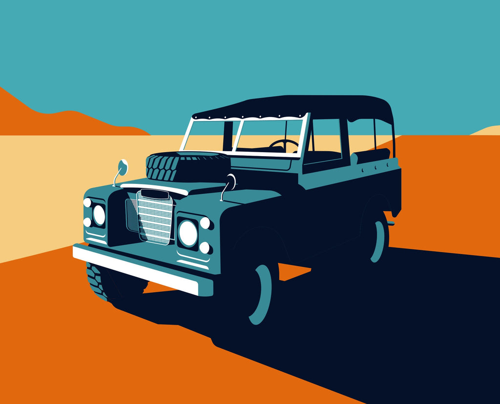 landrover series 3 automotive art