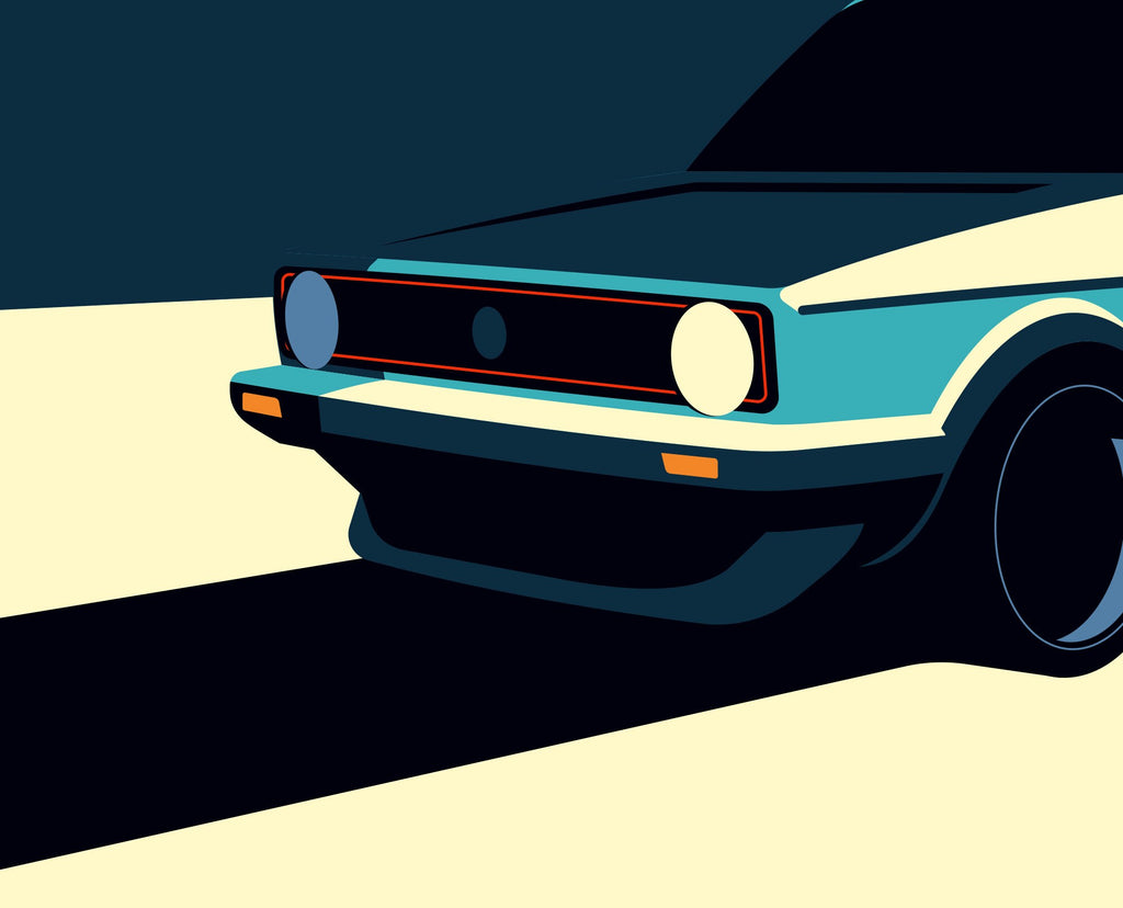 VW Golf MK1 art