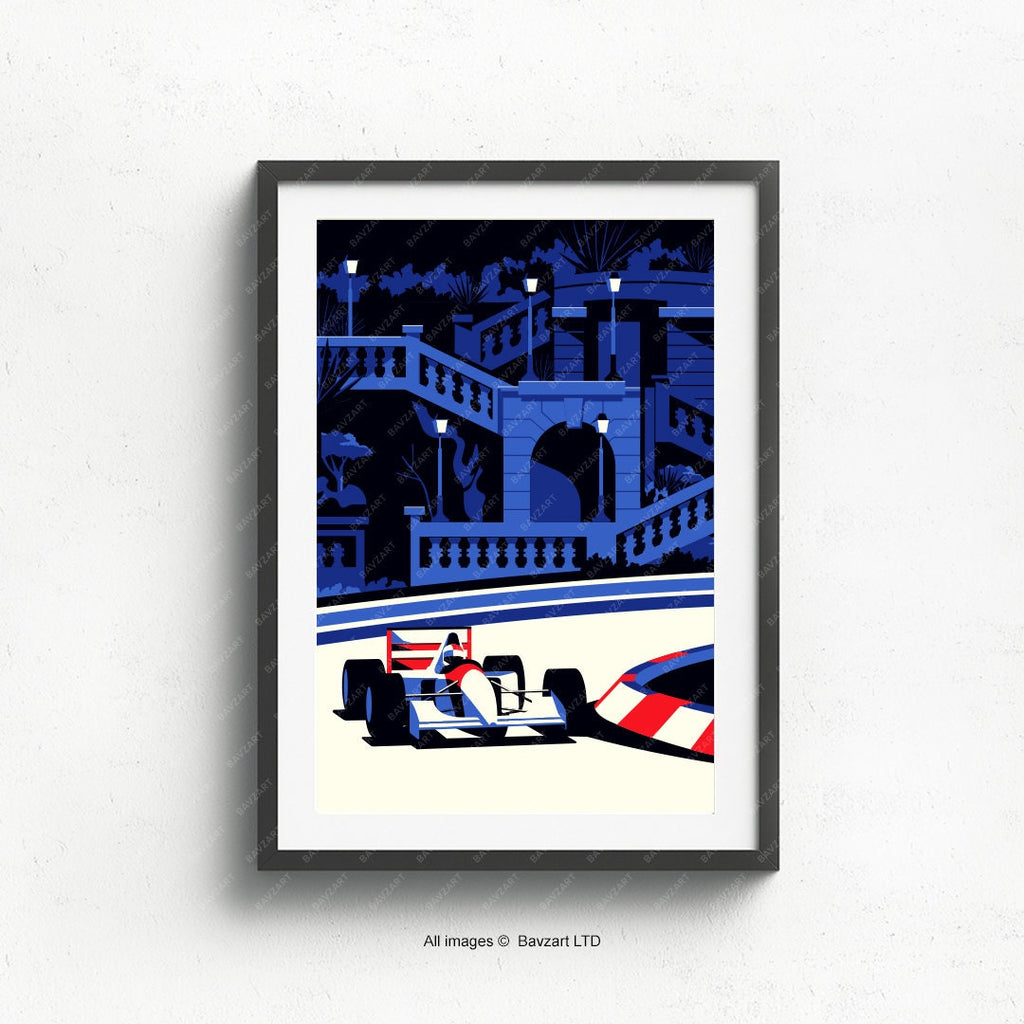 F1 Monte Carlo classic print - wall art