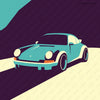 Going for a drive in my Porsche 911 automotive art