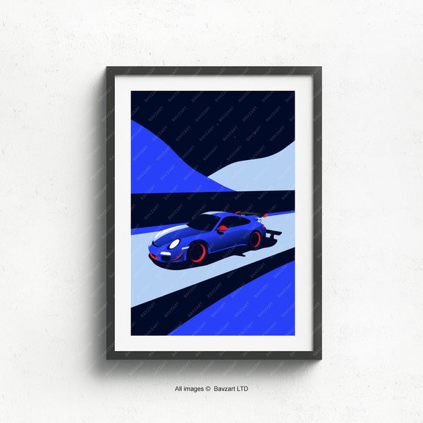 911 GT3 Porsche automotive wall art