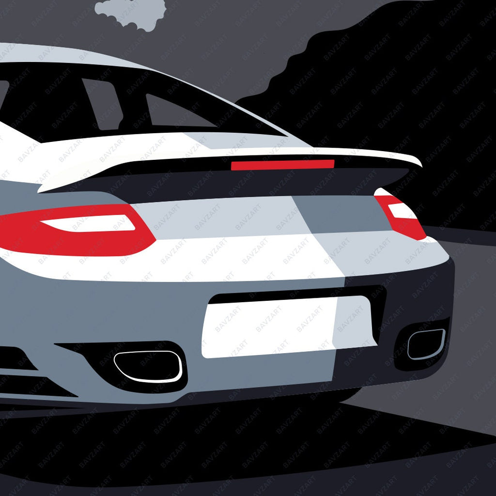 Porsche 997 turbo wall art