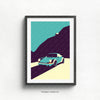 Going for a drive in my Porsche 911 wall art