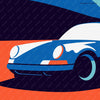 Porsche Turbo car art