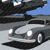 1956 Porsche 356 T1A automotive art