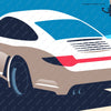 The Porsche 997 automotive wall art