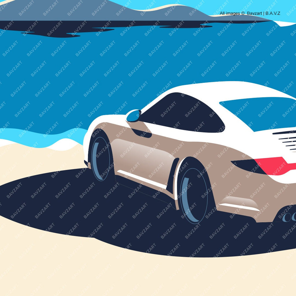 The Porsche 997 wall art