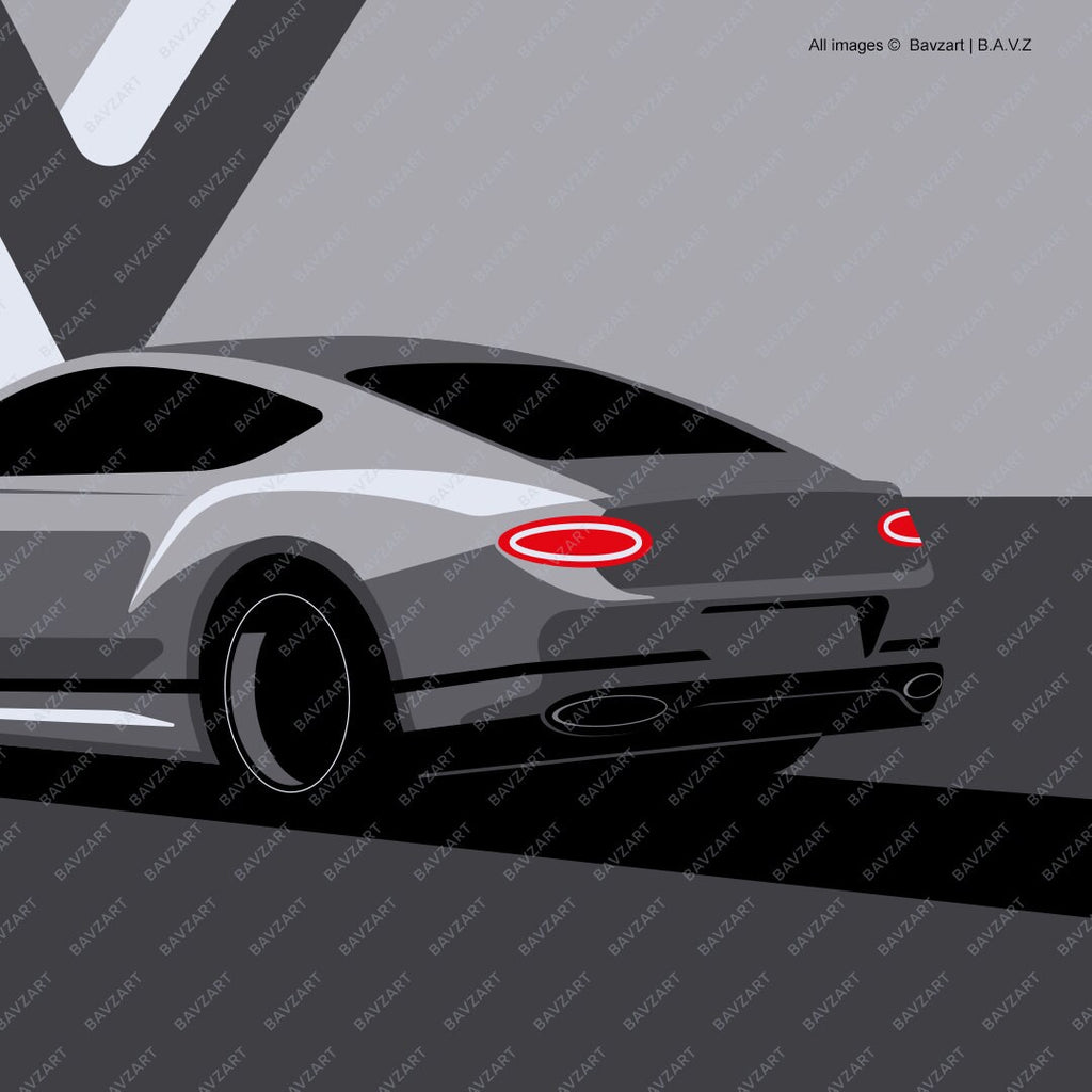 Mighty V8 Bentley GT art