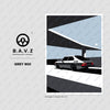 The Freeway Saab 900 grey 900 wall art