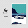 Porsche Boxster 718 grey wall art